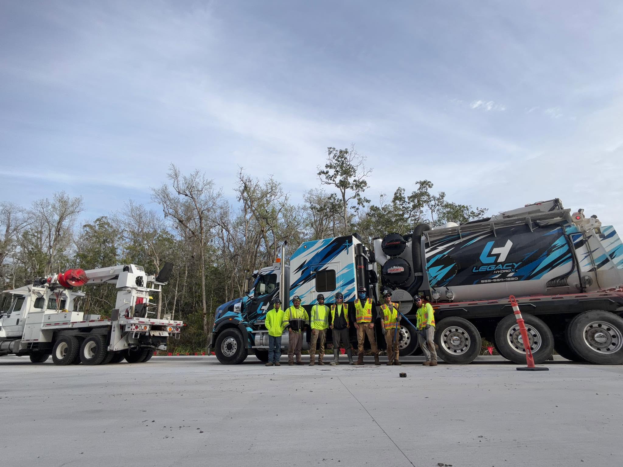 Underground utility and excavation project site in Central Florida