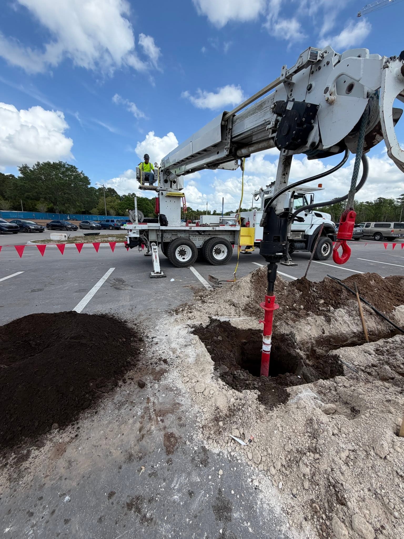 Underground utility excavation and project site work